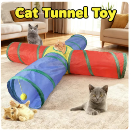 Tunnel pieghevole per gatti